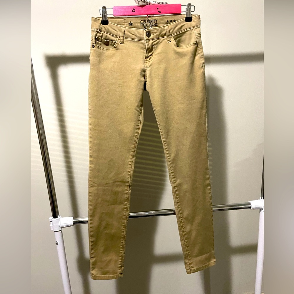 Celebrity Pink khaki skinny jeans Size 3 Same Day Shipping.